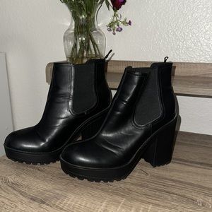 Black Heeled Booties